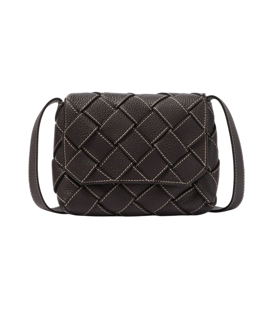 Bottega Veneta Diago Intreccio leather crossbody bag