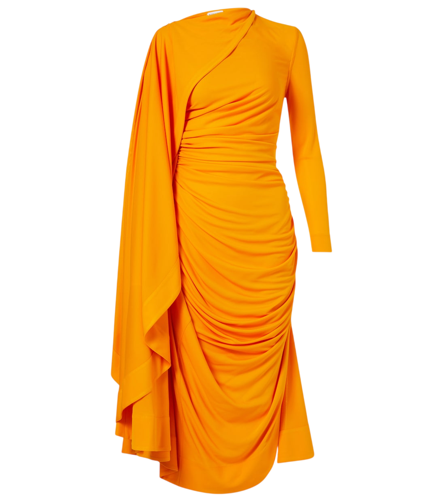 Bottega Veneta Draped jersey maxi dress