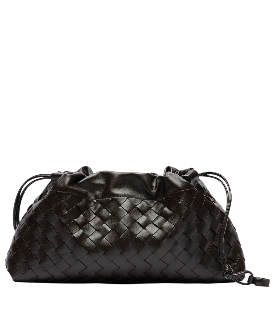 Sac porté épaule Bottega Veneta Medium Notte avec pochon