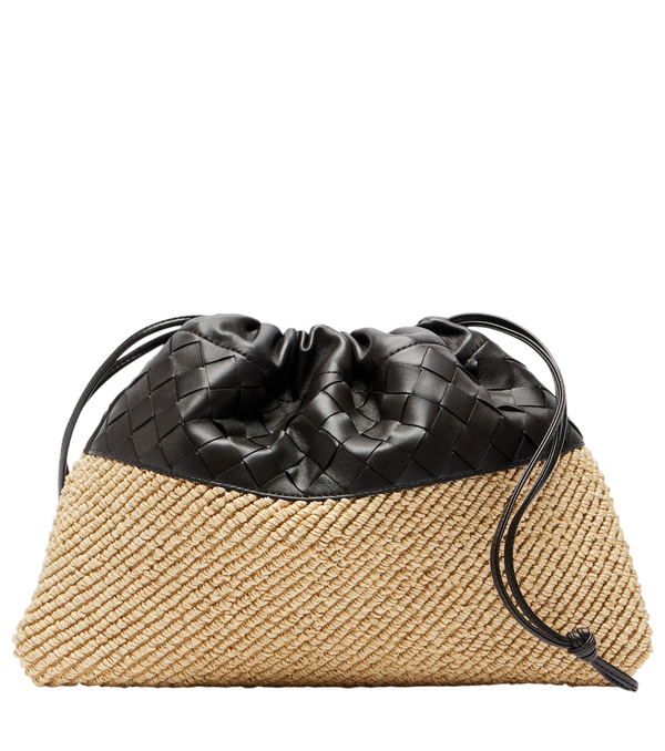 Bottega Veneta Sacchetto antipolvere Piccolo sacchetto in rafia e pelle
