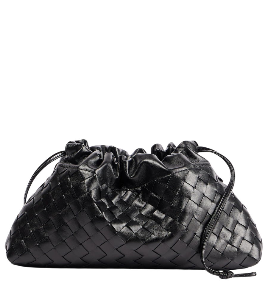 Pochette Bottega Veneta Soirée Medium en cuir avec housse de protection