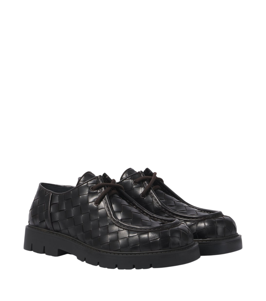 Bottega Veneta Haddock Intrecciato leather Derby shoes
