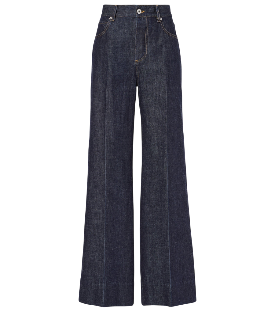 Bottega Veneta High-rise wide-leg jeans