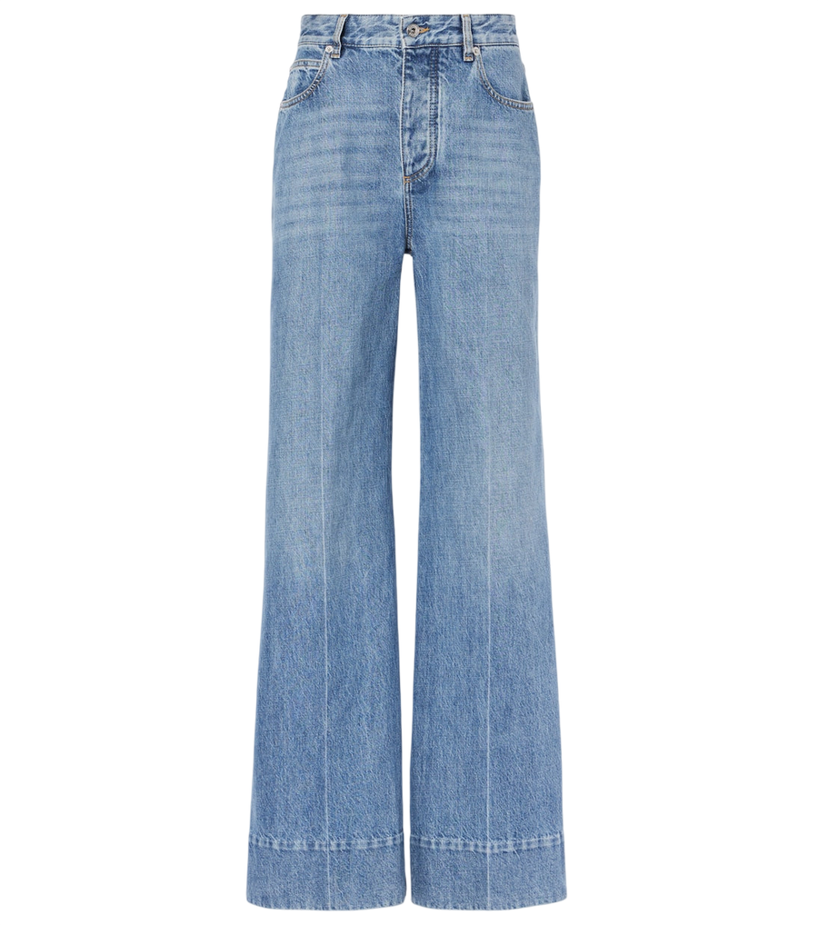 Bottega Veneta High-rise wide-leg jeans