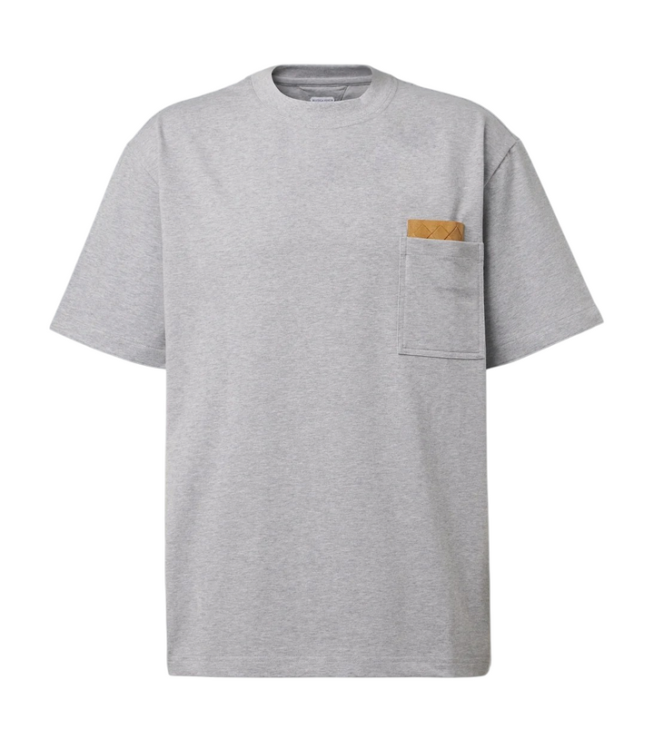 Bottega Veneta Intrecciato cotton-blend jersey T-shirt [white-bg-processed] 1787525075345