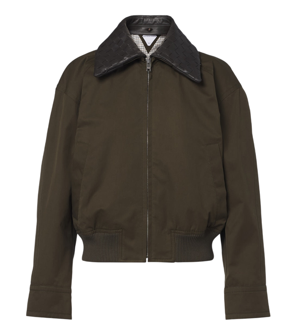 Bottega Veneta Intrecciato cotton blouson jacket