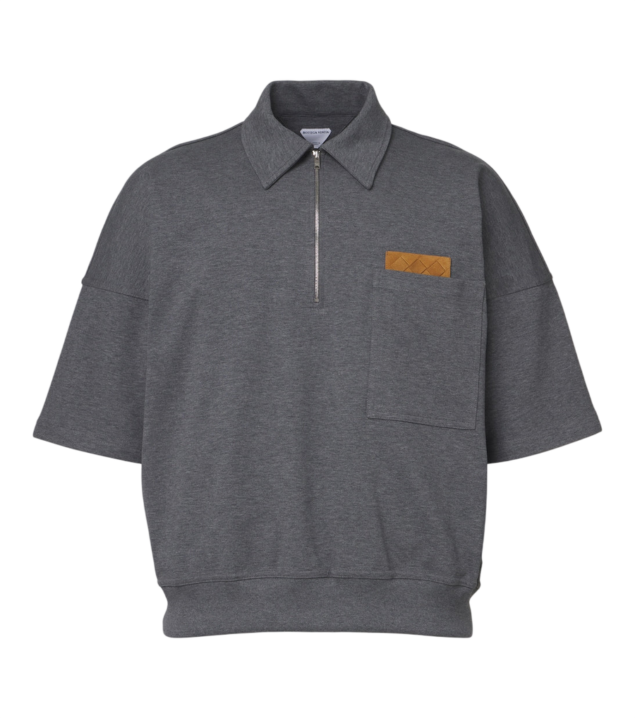Bottega Veneta Intrecciato cotton polo shirt