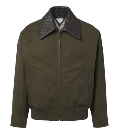 Bottega Veneta Intrecciato cotton twill blouson jacket [white-bg-processed] 1786640297975
