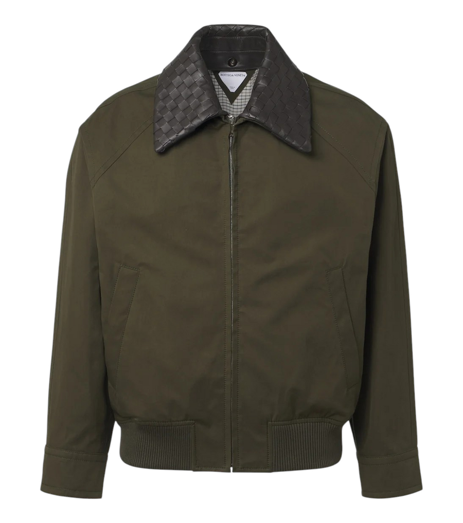 Bottega Veneta Intrecciato cotton twill blouson jacket