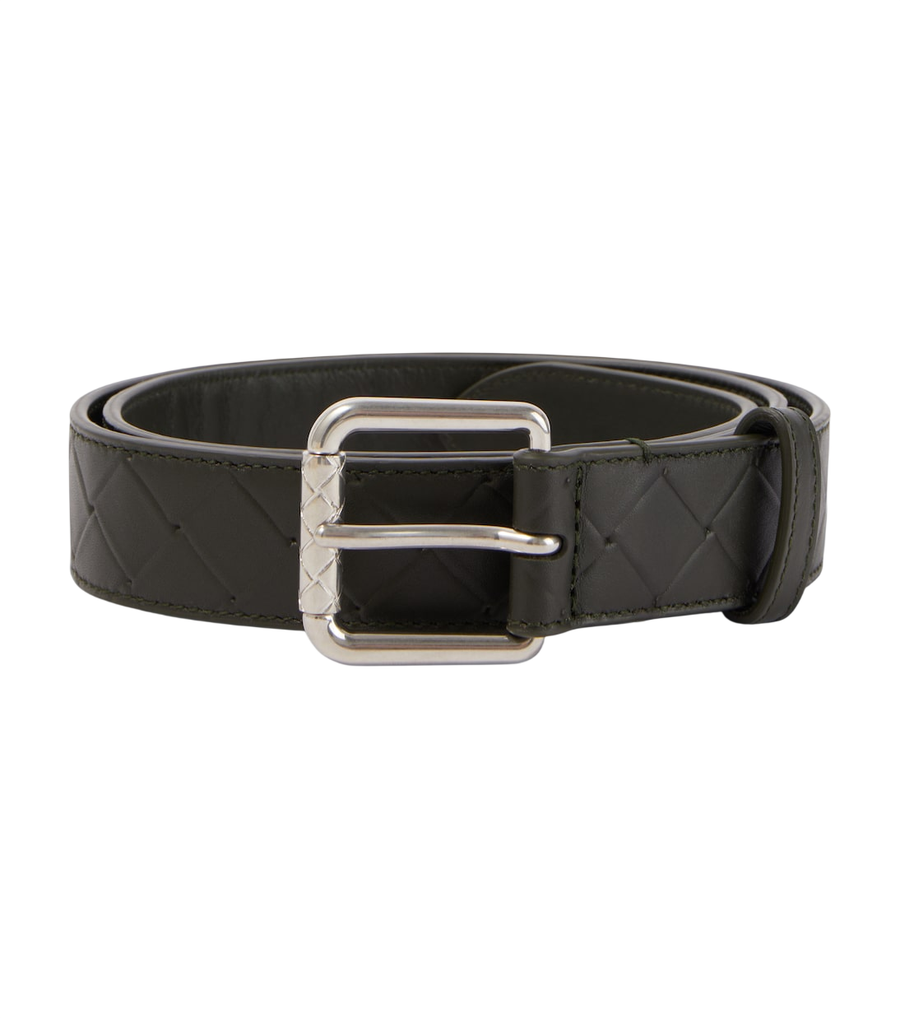 Bottega Veneta Intrecciato embossed leather belt