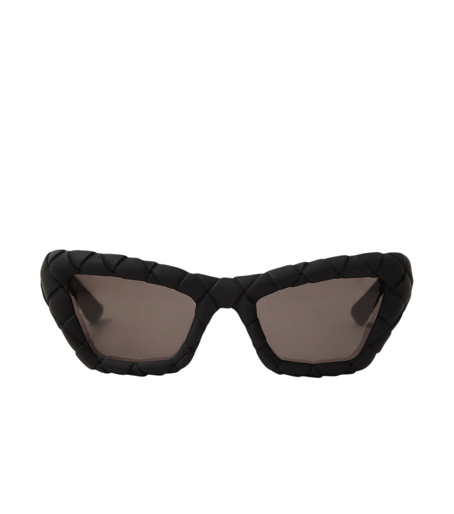 Bottega Veneta Intrecciato rectangular sunglasses