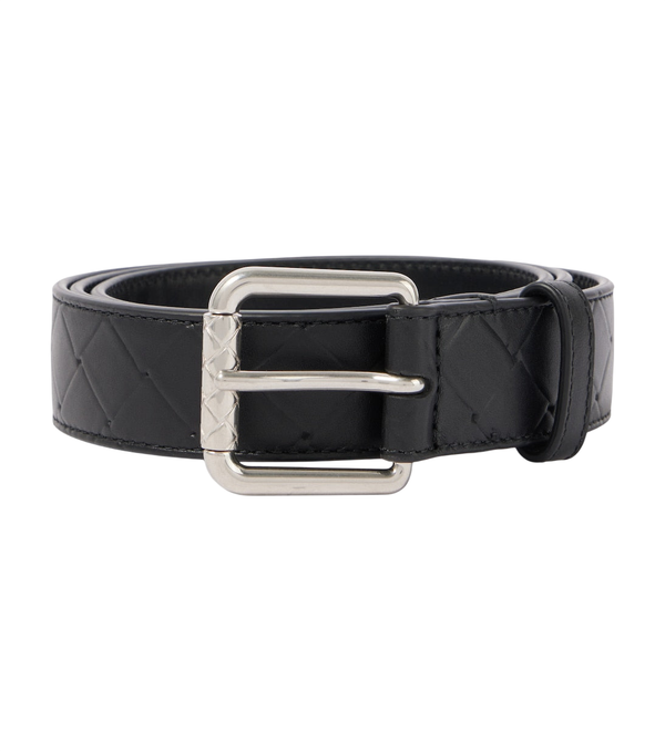 Bottega Veneta Intrecciato Stamp 35mm – cintura in pelle