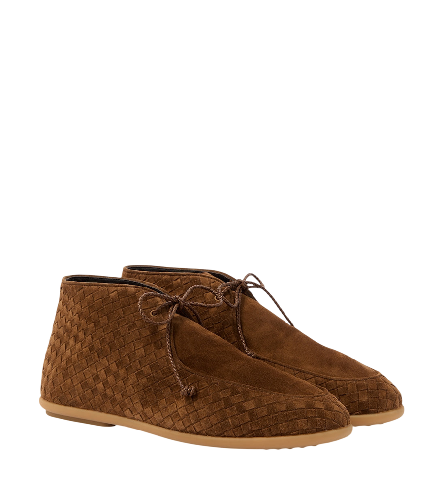 Bottega Veneta Intrecciato suede desert boots