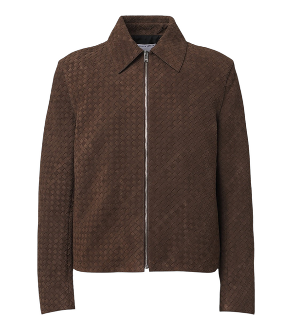 Bottega Veneta Intrecciato suede jacket