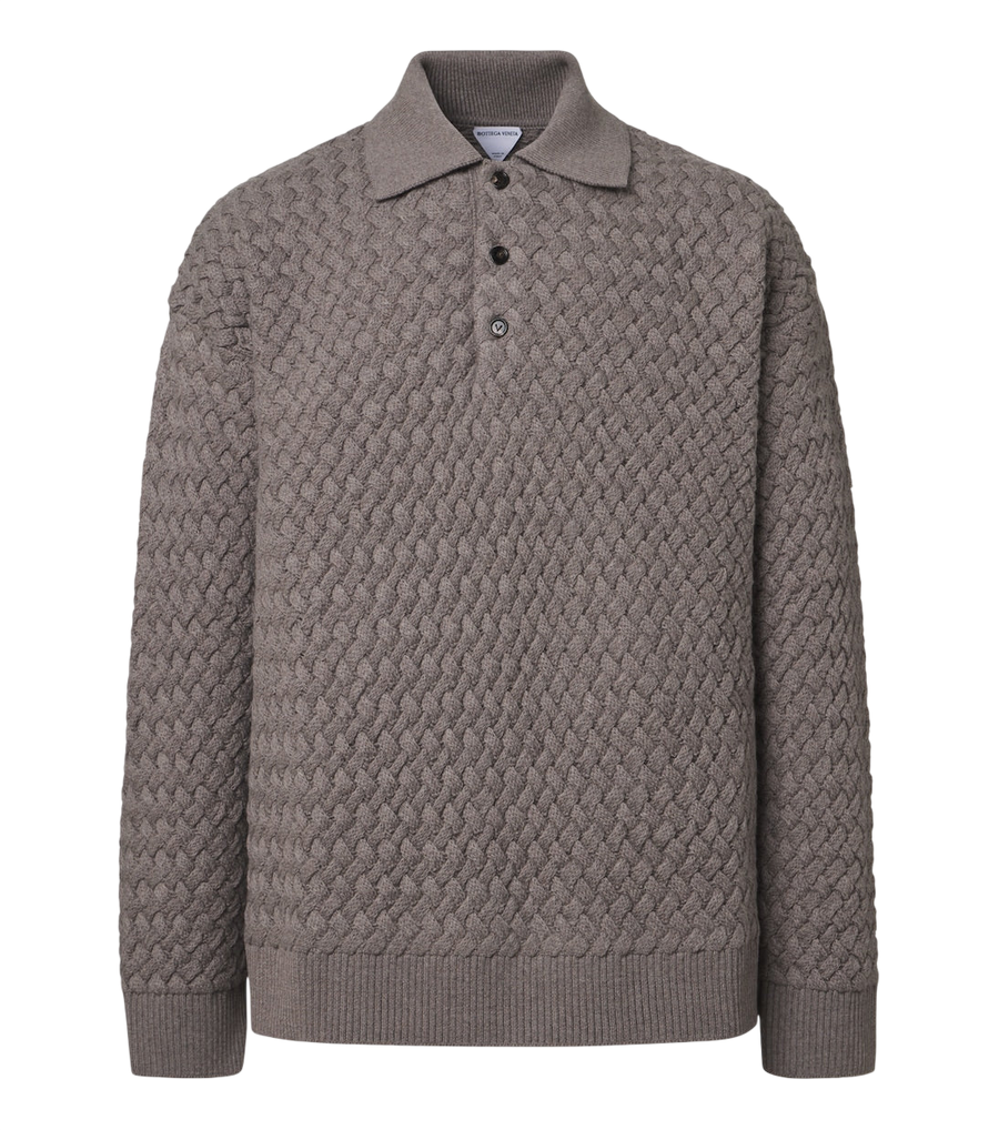 Bottega Veneta Intrecciato wool polo sweater