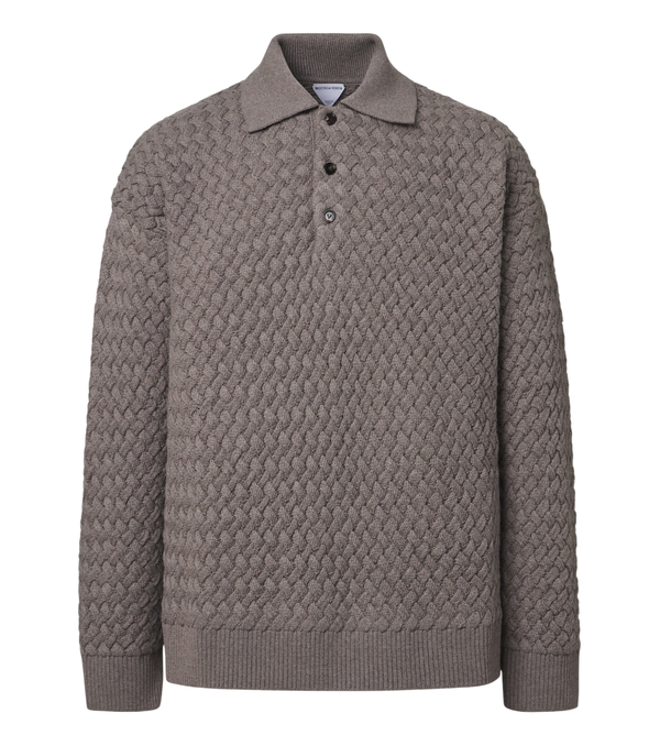 Bottega Veneta Intrecciato wool polo sweater