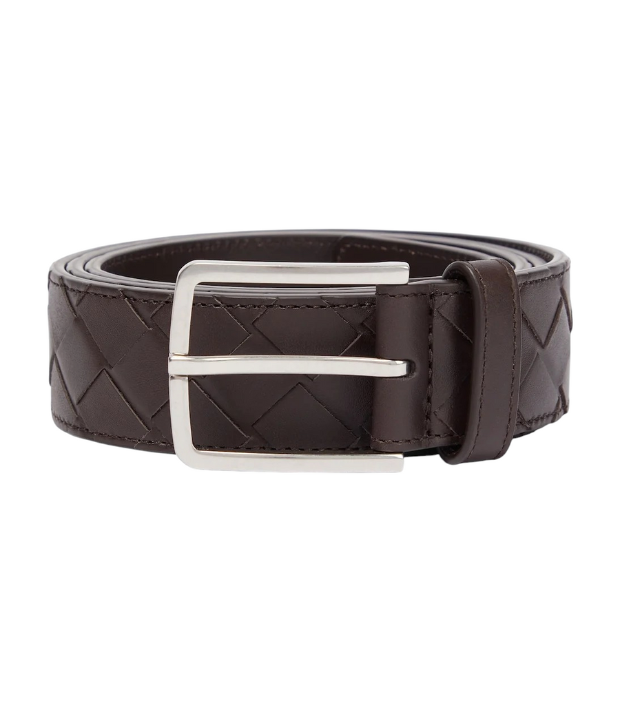 Bottega Veneta Intreccio Leather Belt
