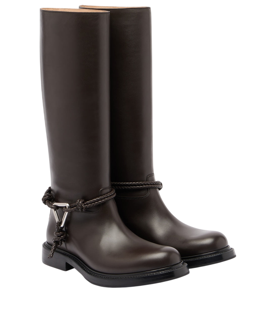 Bottega Veneta James leather knee-high boots