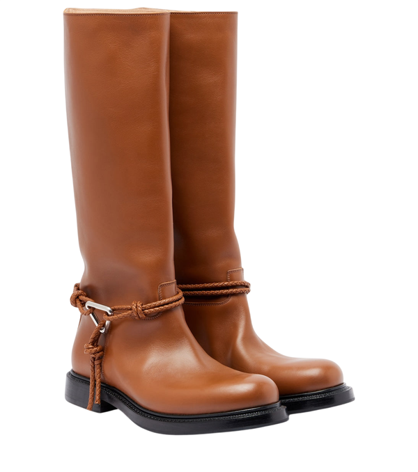 Bottega Veneta James leather knee-high boots