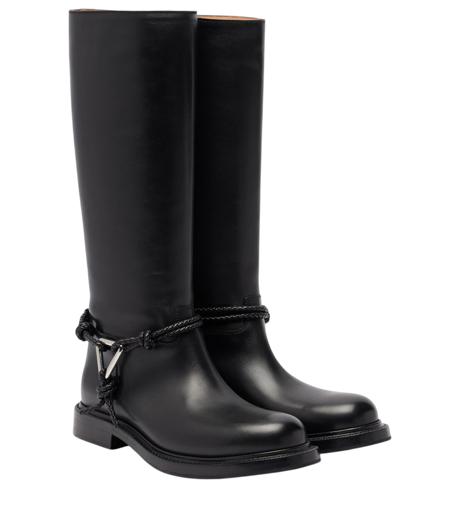 Bottega Veneta James leather knee-high boots