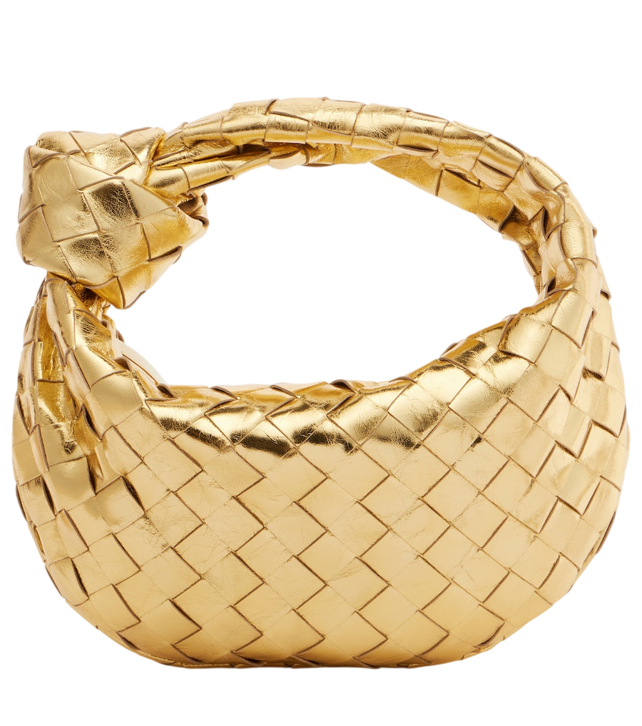Bottega Veneta Jodie Intrecciato metallic leather tote bag