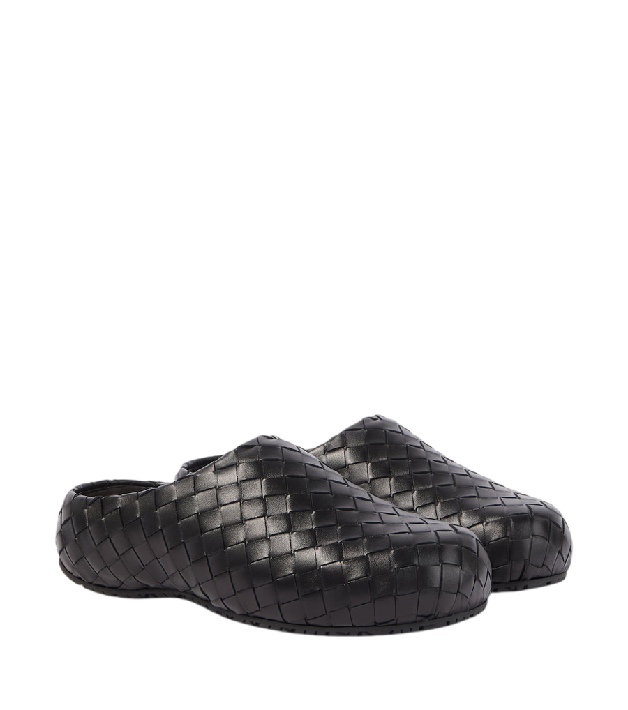 Bottega Veneta Klog Intrecciato leather mules