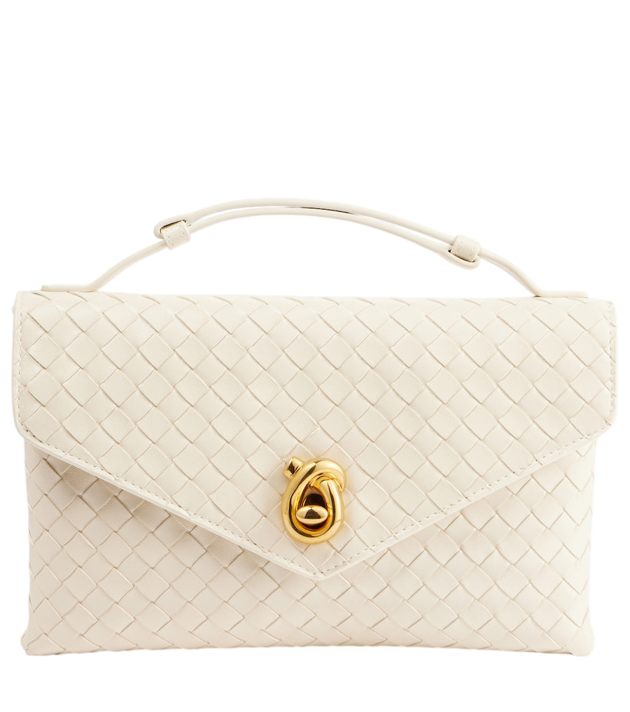Bottega Veneta Knot Lock Intrecciato leather top-handle bag