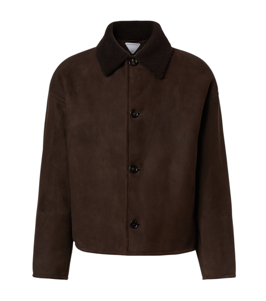 Bottega Veneta Leather and shearling jacket