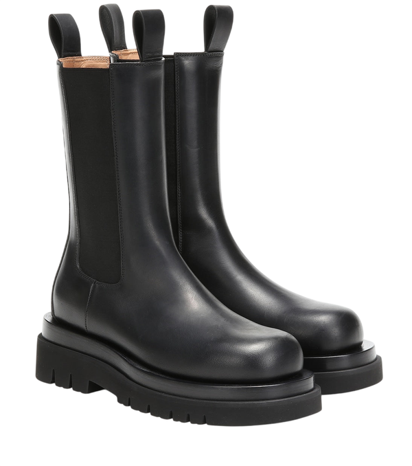 Bottega Veneta Lug leather ankle boots
