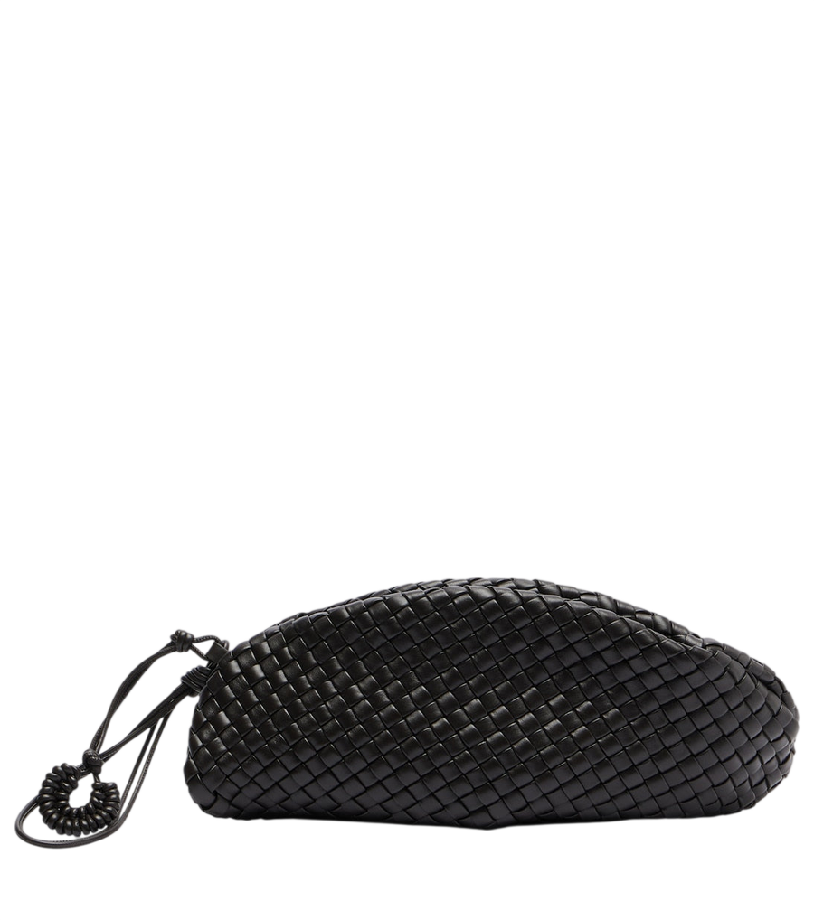 Pochette Onda Small en cuir Intreccio de Bottega Veneta