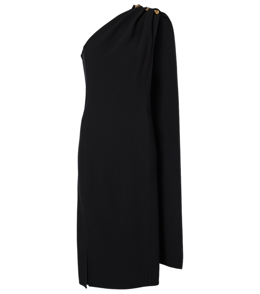 Robe midi asymétrique en crêpe Bottega Veneta