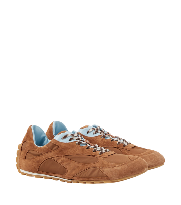 Bottega Veneta Orbit Flash suede-trimmed sneakers