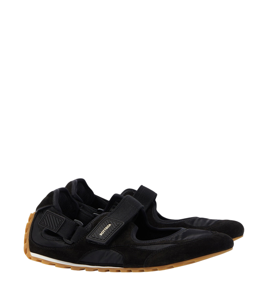 Bottega Veneta Orbit Flash suede-trimmed sneakers