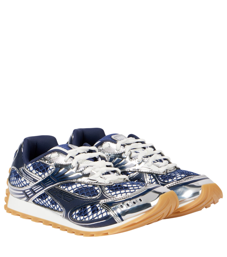 Bottega Veneta Orbit leather-trimmed sneakers