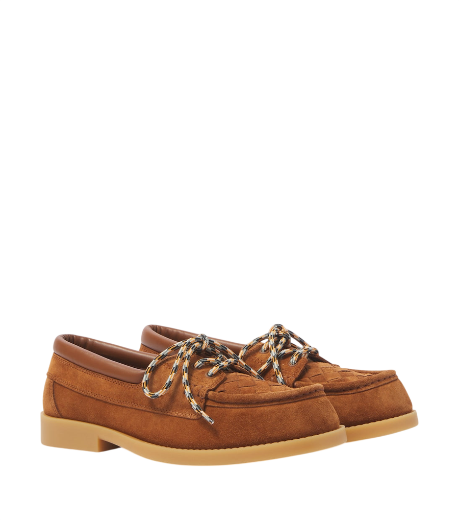 Bottega Veneta Pier suede boat shoes