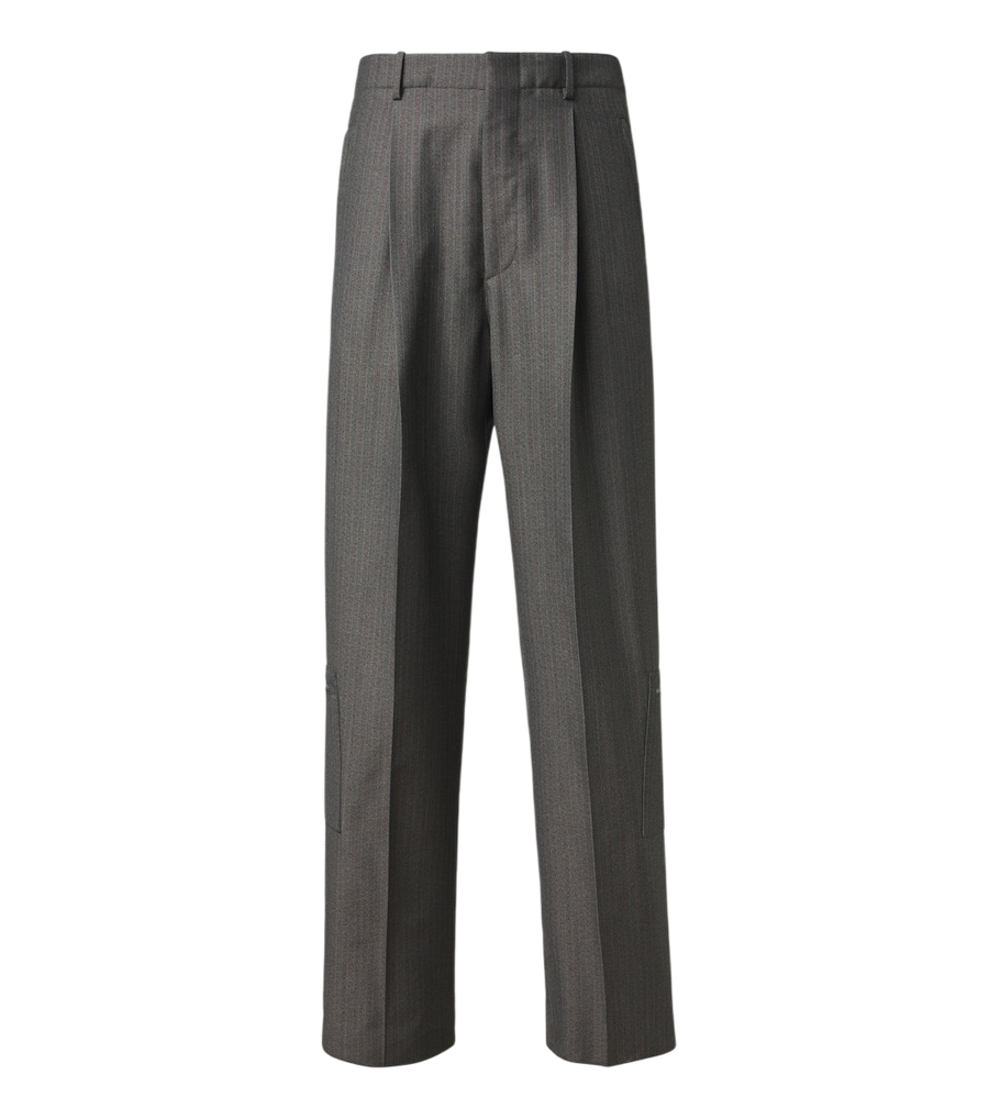 Bottega Veneta Pinstripe wool and mohair wide-leg pants