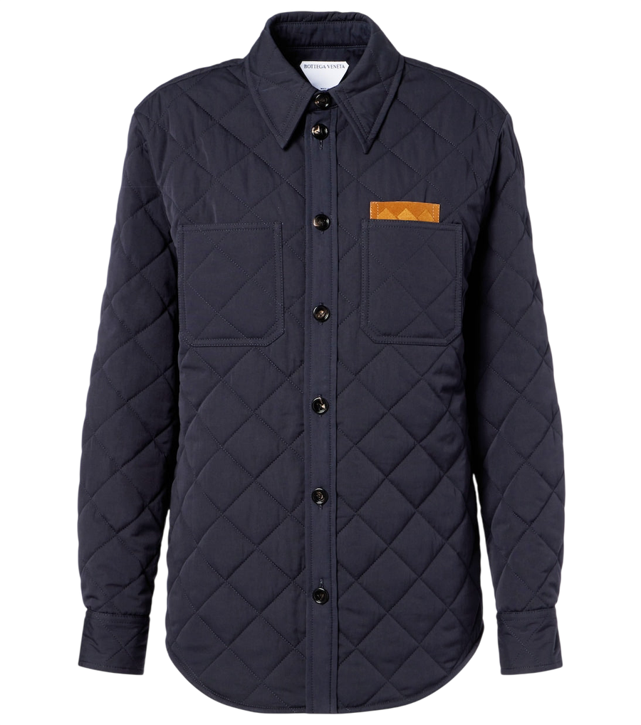 Bottega Veneta Quilted cotton-blend overshirt
