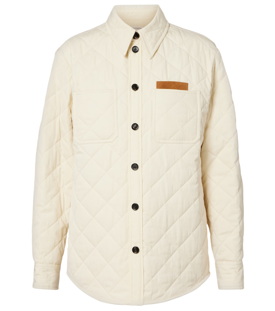 Bottega Veneta Quilted cotton-blend overshirt