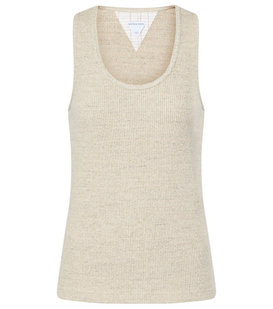 Débardeur en jersey de coton côtelé Bottega Veneta