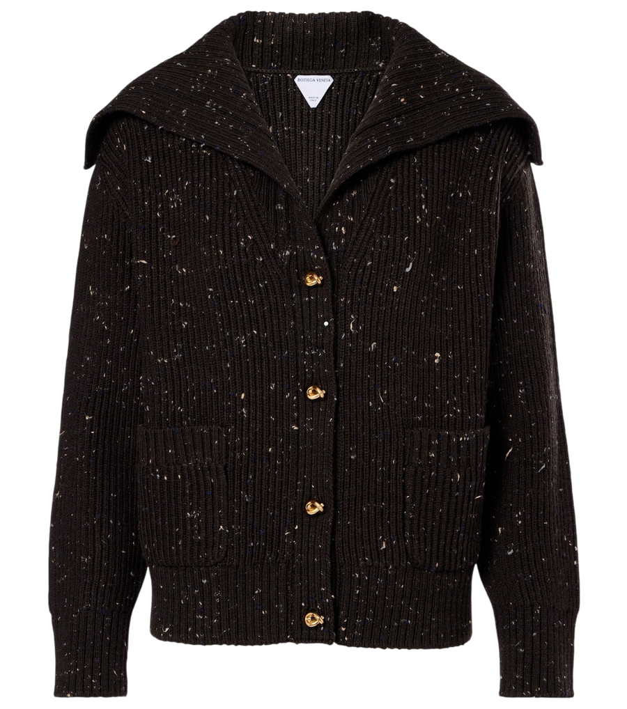 Bottega Veneta Ribbed-knit wool-blend cardigan