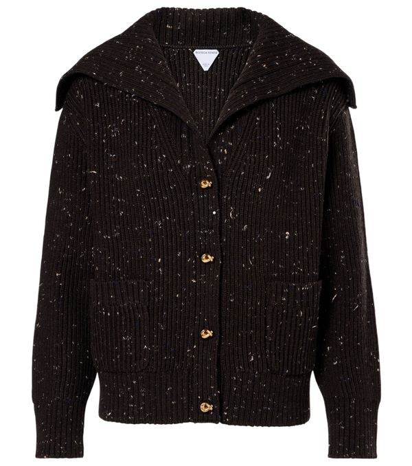 Bottega Veneta Ribbed-knit wool-blend cardigan