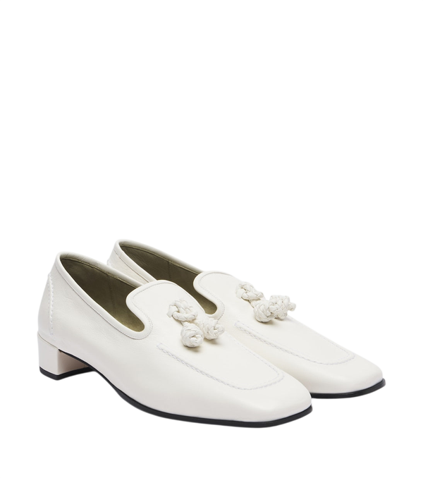 Bottega Veneta Romeo Knot leather loafer pumps