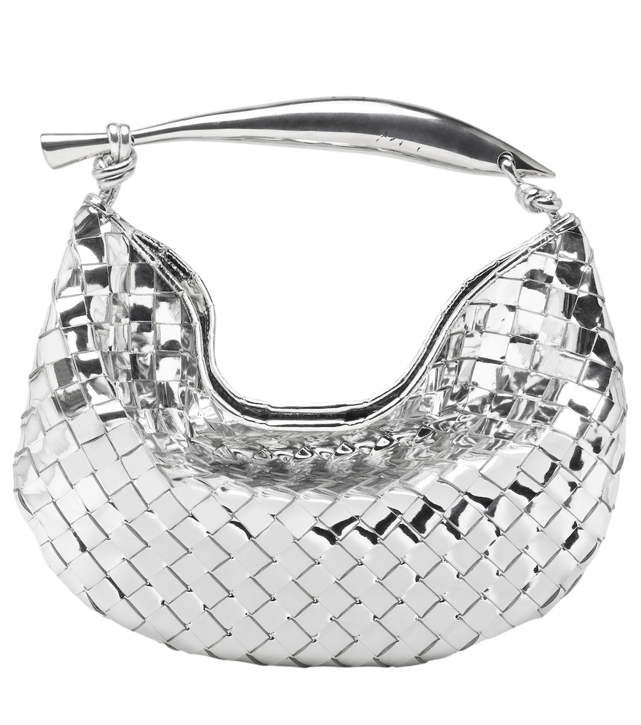 Bottega Veneta Sardine Intrecciato mirrored leather tote bag