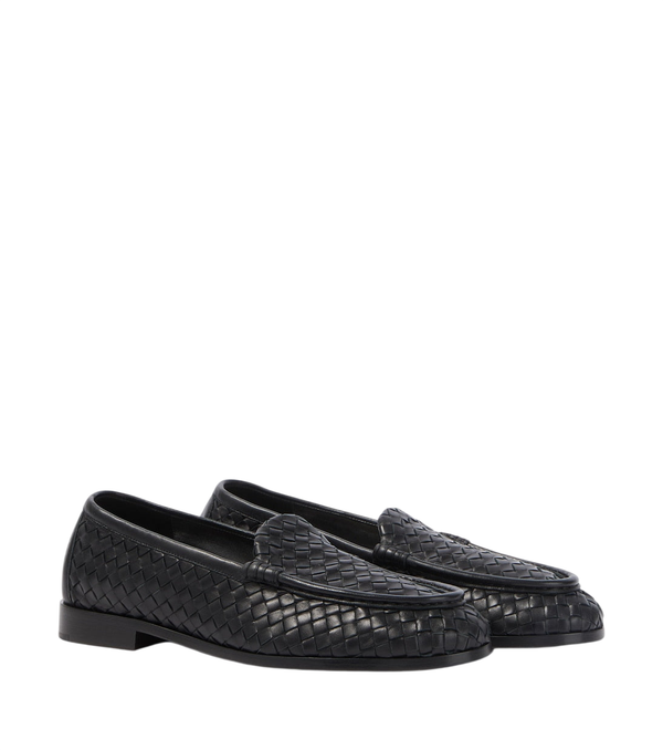 Bottega Veneta Silenzio Intrecciato leather loafers