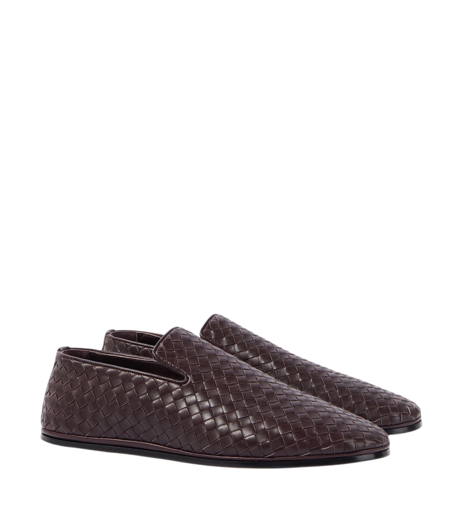 Bottega Veneta Sunday Intrecciato leather slip-on shoes