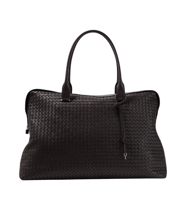 Sac de voyage grand modèle Vaporetto Intrecciato en cuir de Bottega Veneta