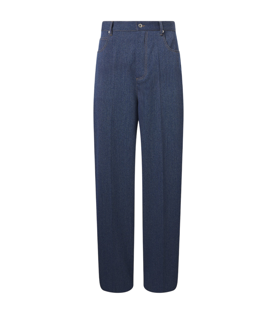 Bottega Veneta Wool and cotton drill wide-leg pants