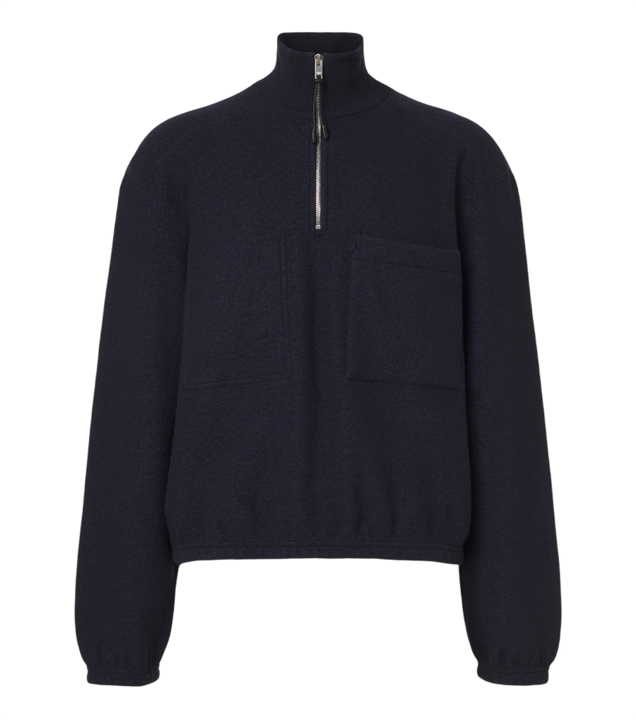 Bottega Veneta Wool bouclé half-zip sweater