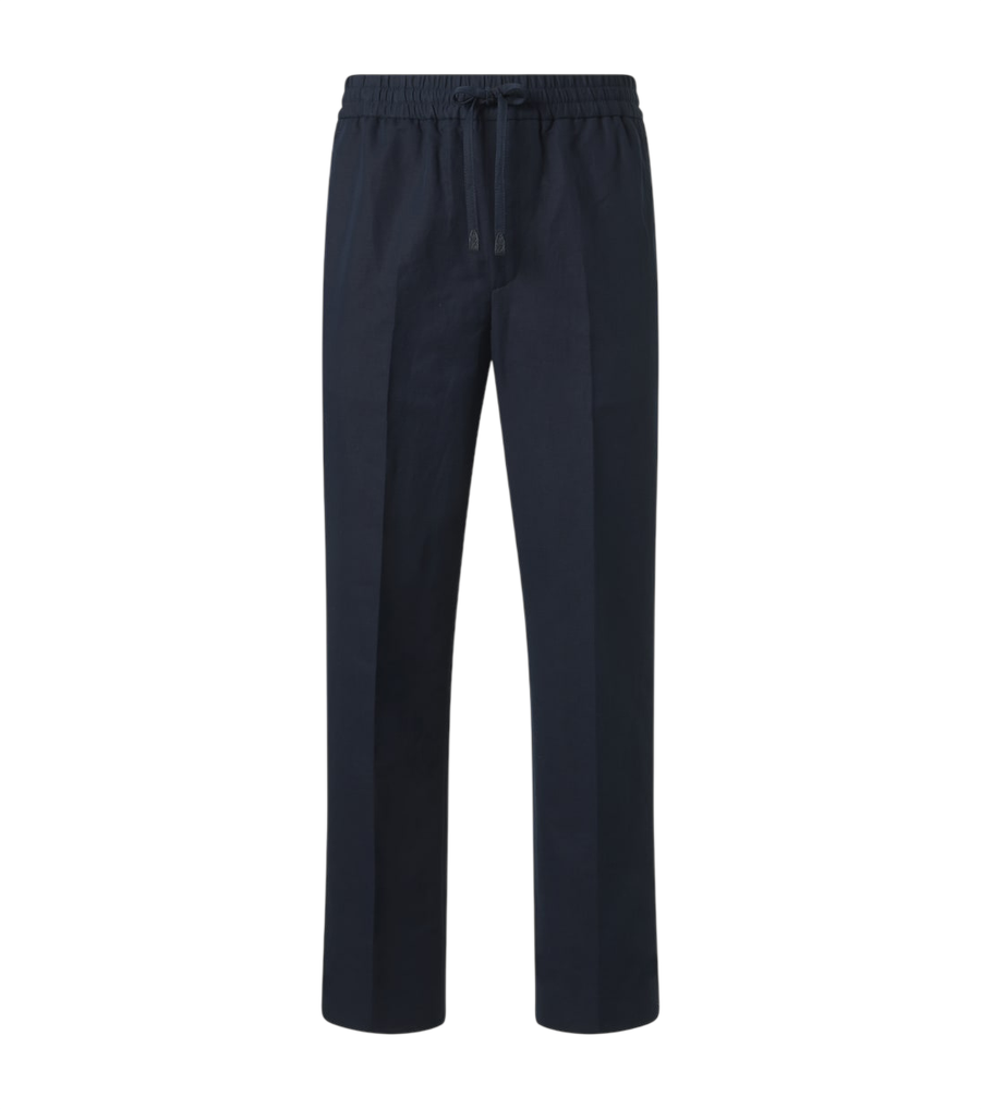 Brioni Asolo linen and cotton straight pants