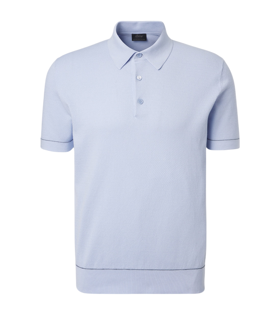 Brioni Cotton piqué polo shirt